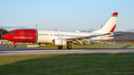 LN-ENS @ ENBR - Landing rwy. 35.