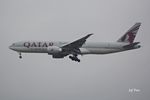 A7-BFW @ EBBR - Final approach to Brussels Airport.