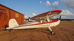 N3633V @ GA2 - Cessna 140 on Barnstormers ramp. - by J. Michael Travis