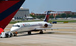 N989AT @ KATL - Pushback Atlanta - by Ronald Barker