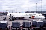 SE-DFY @ CPH - Copenhagen 17.6.1987.re-reg LN-ROW 12.1999 - by leo larsen