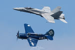 164673 @ KNTU - Legacy Demo
F-18C & SB2C-5 Helldiver - by Topgunphotography