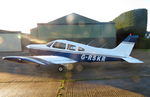 G-RSKR @ EGMT - Taxiing to park at Thurrock Airfield, Essex - by Chris Holtby