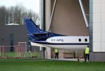 OY-NPG @ EHLE - Pushed out the Satys hangar where it got a new fresh livery.