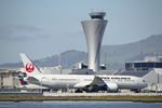 JA881J @ SFO - Japan Airlines 50th Dreamliner SFO 2021.