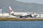 JA881J @ KSFO - Japan Airlines 50th Dreamliner SFO 2022.