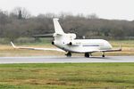 OO-LUM @ LFRB - Dassault Falcon 7X, Take off run rwy 07R, Brest-Bretagne airport (LFRB-BES) - by Yves-Q
