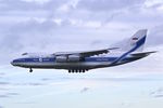 RA-82077 @ EGNX - Arriving in East Midlands Airport from Nizhnevartovs in Russia - by Terry Fletcher