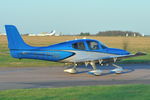 G-FPRD @ EGSH - Leaving Norwich. - by keithnewsome