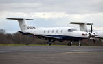 G-OTPL @ EGTF - Pilatus PC12/47E at Fairoaks. Ex OH-TRG - by moxy