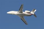 L1-01 @ LFRB - Dassault Falcon 2000EX, Climbing from rwy 25L, Brest-Bretagne airport (LFRB-BES) - by Yves-Q