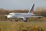 F-GUGG @ LFRB - Airbus A318-111, Take off run rwy 25L, Brest-Bretagne airport (LFRB-BES) - by Yves-Q