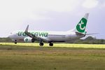F-GZHJ @ LFRB - Boeing 737-86J, Landing rwy 25L, Brest-Bretagne Airport (LFRB-BES) - by Yves-Q