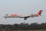 F-GRZO @ LFRB - Canadair Regional Jet CRJ-700, On final Rwy 25L, Brest-Bretagne Airport (LFRB-BES) - by Yves-Q