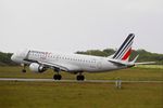 F-HBLP @ LFRB - Embraer 190 STD, Landing rwy 25L, Brest-Bretagne airport (LFRB-BES) - by Yves-Q