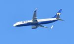 EI-GJF - EI-GJF over the Bristol Channel.