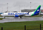 TF-ICP @ EGSH - Departing After Respray Into The New Icelandair Livery. This design with a green tail. - by Josh Knights