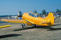 N794E @ OSH - Vultee BT-13 outer wing panels, portions of a Fairchild PT-26 canopy, and a lot of imagineering in between... Oshkosh Airventure '88. - by Gerry Asher