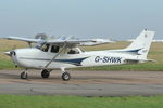 G-SHWK @ EGSH - Arriving at Norwich. - by keithnewsome