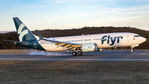 LN-FGF @ ENBR - First commercial flight with Boeing 737-8 Max for Flyr AS.