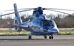 G-MFLT @ EGFH - Visiting helicopter operated by Ven Air. - by Roger Winser