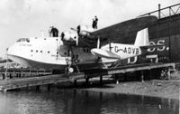 G-ADVB - Aircraft on a ramp somewhere in England in the 1940s - by John Michael Holmes