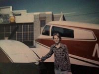 N6910L @ MWC - Picture taken at Milwaukee’s Timmerman Airport in 1975 this is me standing in front of 310K N6910L I rode this plane many times with my dad and Clarence “Rick” Emshoff. - by My dad