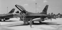 84-1380 @ SSC - Photo taken at Shaw AFB, SC.  The aircraft, named Miss USA, had been received and assigned to the 17th TFS (Hooters) before being transferred to the 19 TFS (Gamecocks).  My daughter Jessica appears in the photo with HER jet. - by MSgt Ted Dickerson, USAF (Retired)
