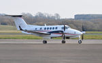M-DAWN @ EGFH - Visiting Super King Air operated by Dawn Meats Group. - by Roger Winser