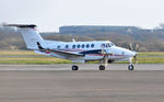 M-DAWN @ EGFH - Visiting Super King Air operated by Dawn Meats Group. - by Roger Winser