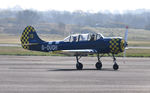 G-OUGH @ EGFH - Resident Yak-52. - by Roger Winser