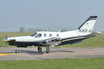 N302JG @ EGSH - Arriving at Norwich from Guernsey.