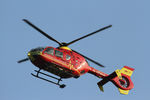 G-HWAA - Babcock owned G-HWAA (EC135) of the Midlands air ambulance charity seen here landing at the university hospital of Stoke. - by Craig Tracey