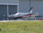 HB-KRJ @ EGJB - Parked outside the Aiglle hangar at Guernsey, after arrival from Geneva - by alanh