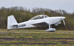 G-CIBM @ EGFH - Resident aircraft (Raven 4 of Team Raven). - by Roger Winser