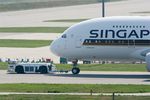9V-SKQ @ LFBO - Airbus A380-841, Taxiing, Toulouse Blagnac Airport (LFBO-TLS) - by Yves-Q