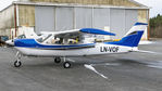 LN-VOF @ ENBR - Parked outside the hangar. - by Martin Alexander Skaatun