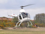 G-ZHWH @ EGFH - Visiting Rotorway helicopter arriving. - by Roger Winser