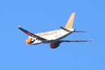 G-EZAY @ LFBO - Airbus A319-111, Climbing from rwy 32R, Toulouse Blagnac Airport (LFBO-TLS) - by Yves-Q