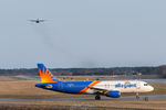 N286NV @ KPSM - Allegiant holding short as SKIER08 starts its climb - by Topgunphotography