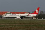 TC-JFN @ LFBO - Boeing 737-8F2, Lining up rwy 32R, Toulouse-Blagnac airport (LFBO-TLS) - by Yves-Q