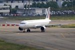 F-GMZC @ LFBO - Airbus A321-111, Taxiing to holding point rwy 14L, Toulouse-Blagnac airport (LFBO-TLS) - by Yves-Q