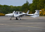 G-HAKA @ EGLK - Diamond DA-42NG Twin Star at Blackbushe. Ex SE-MIS - by moxy