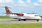 G-LMSA @ EGSH - Arriving at Norwich from Groningen.