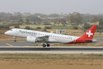 HB-AZD @ LMML - Embraer E190-E2 HB-AZD Helvetic Airways - by Raymond Zammit