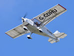 G-CDHU @ EGFH - Visiting Skyranger departing Runway 22 to Old Park Farm, Margam. - by Roger Winser