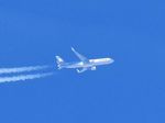 N418LA - N418LA over the Bristol Channel.