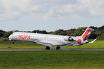 F-HMLL @ LFRB - Bombardier CRJ-1000, Landing rwy 25L, Brest-Bretagne airport (LFRB-BES) - by Yves-Q