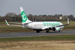 F-HTVA @ LFRB - Boeing 737-8K2, Taxiing rwy 25L, Brest-Bretagne airport (LFRB-BES) - by Yves-Q