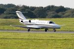 F-HMBG @ LFRB - Cessna 525A CitationJet CJ2, Taxiing rwy 25L, Brest-Bretagne airport (LFRB-BES) - by Yves-Q